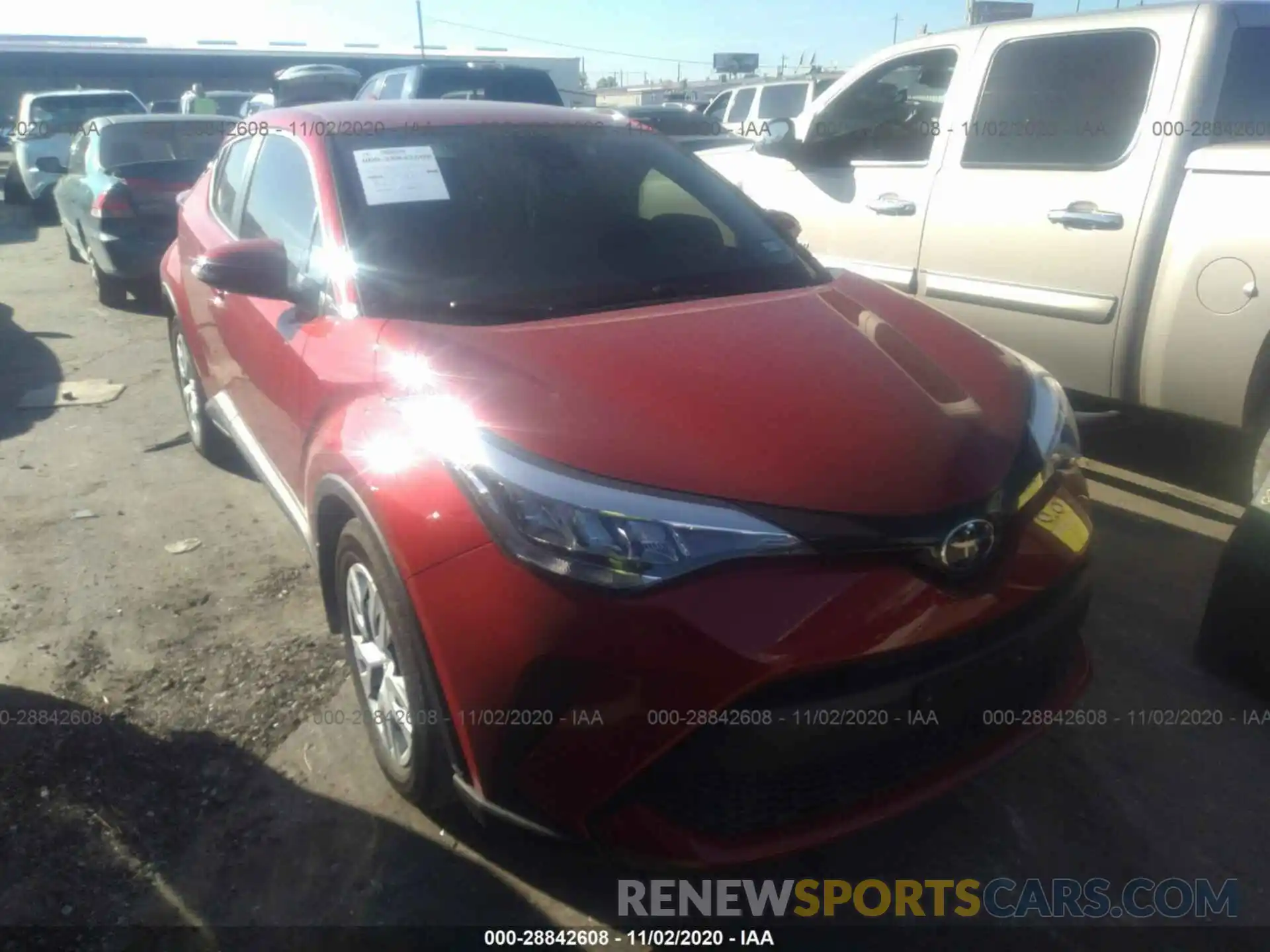 1 Photograph of a damaged car JTNKHMBX5L1092820 TOYOTA C-HR 2020