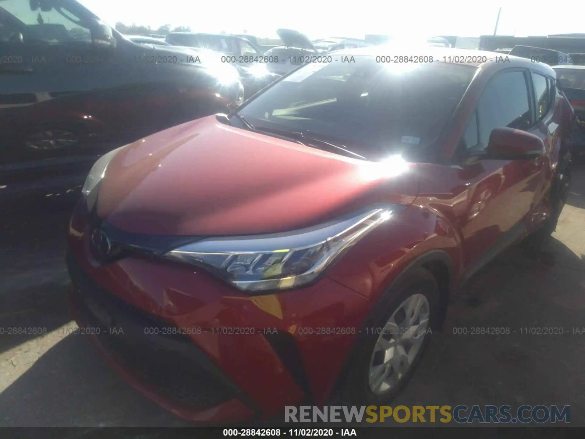 2 Photograph of a damaged car JTNKHMBX5L1092820 TOYOTA C-HR 2020