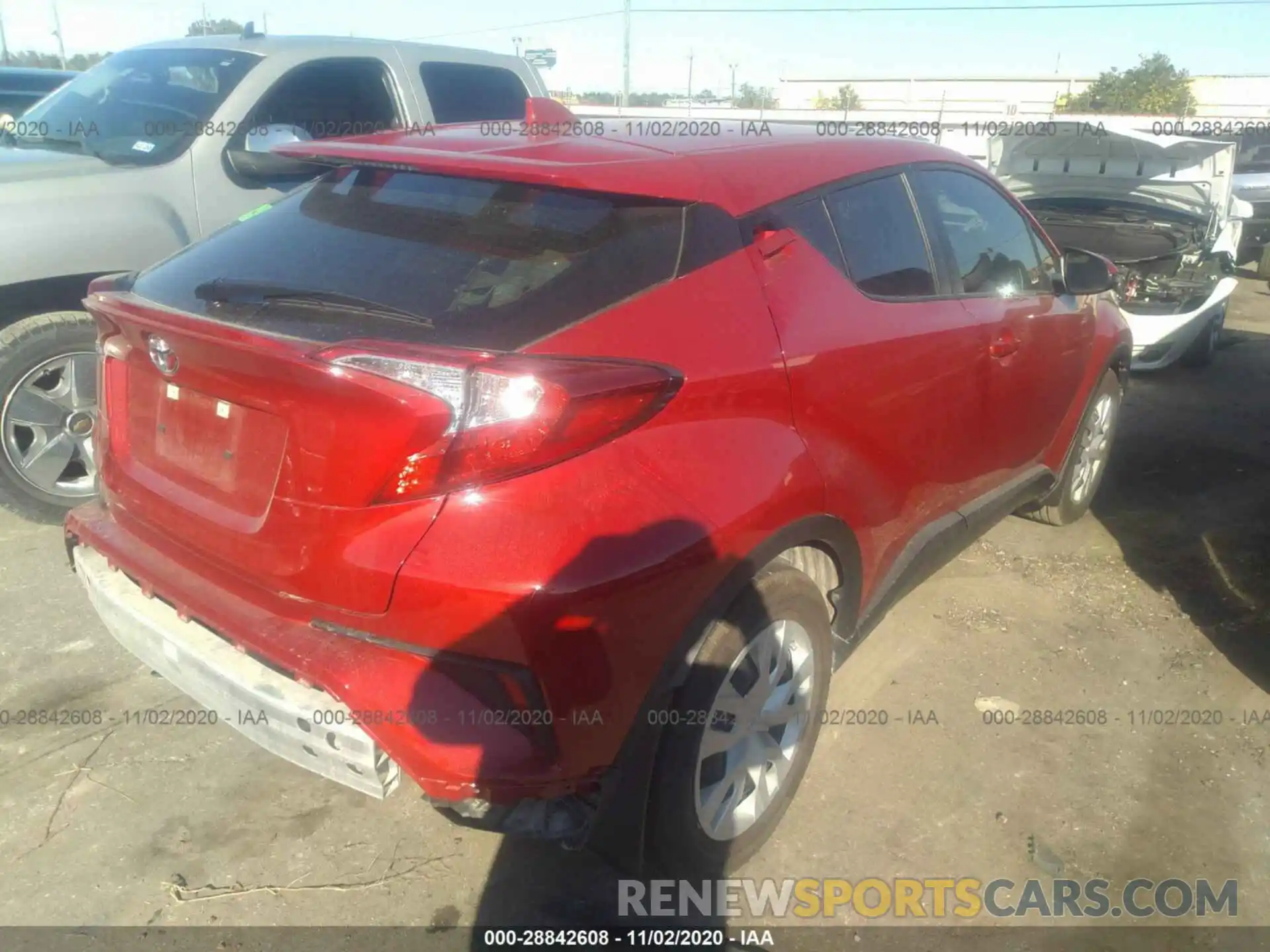 4 Photograph of a damaged car JTNKHMBX5L1092820 TOYOTA C-HR 2020