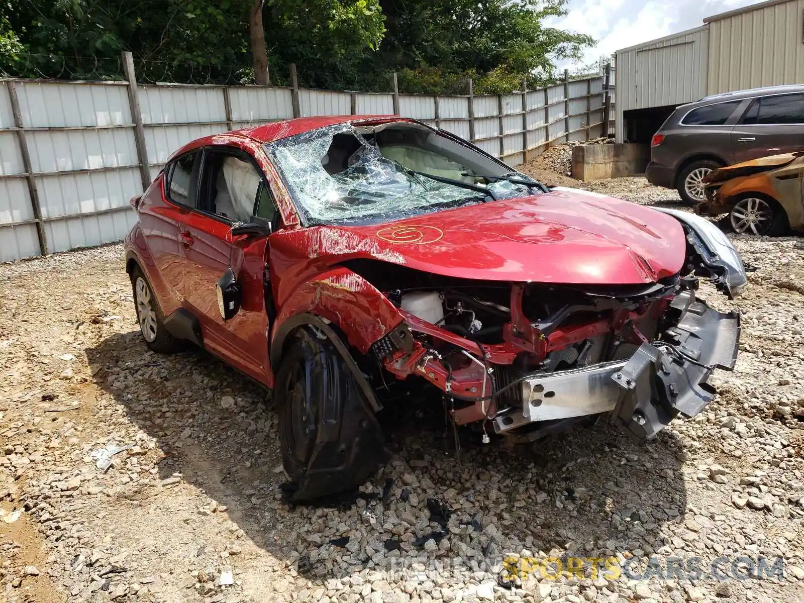 1 Photograph of a damaged car JTNKHMBX5L1093529 TOYOTA C-HR 2020