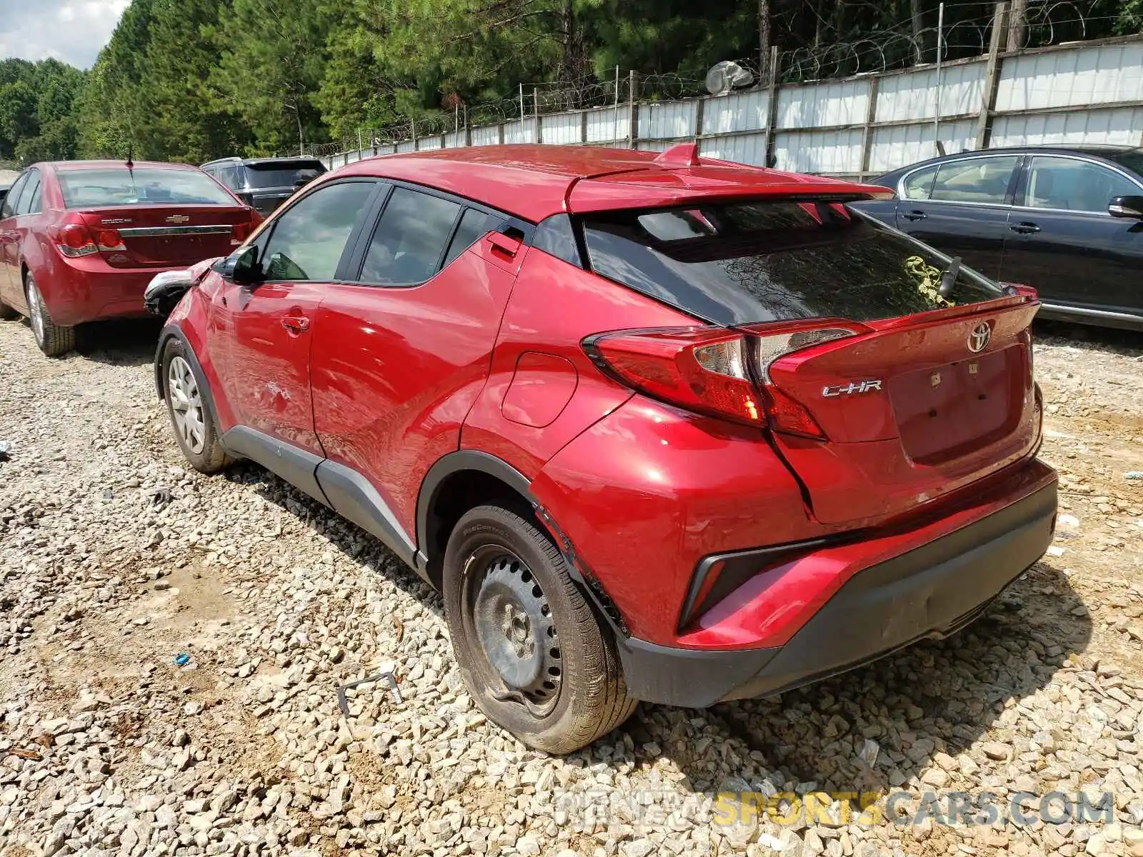 3 Photograph of a damaged car JTNKHMBX5L1093529 TOYOTA C-HR 2020