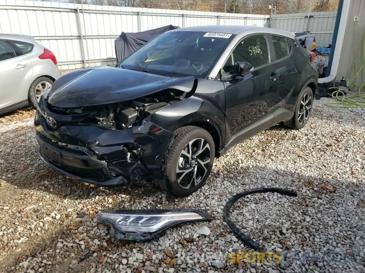 2 Photograph of a damaged car JTNKHMBX5L1093997 TOYOTA C-HR 2020