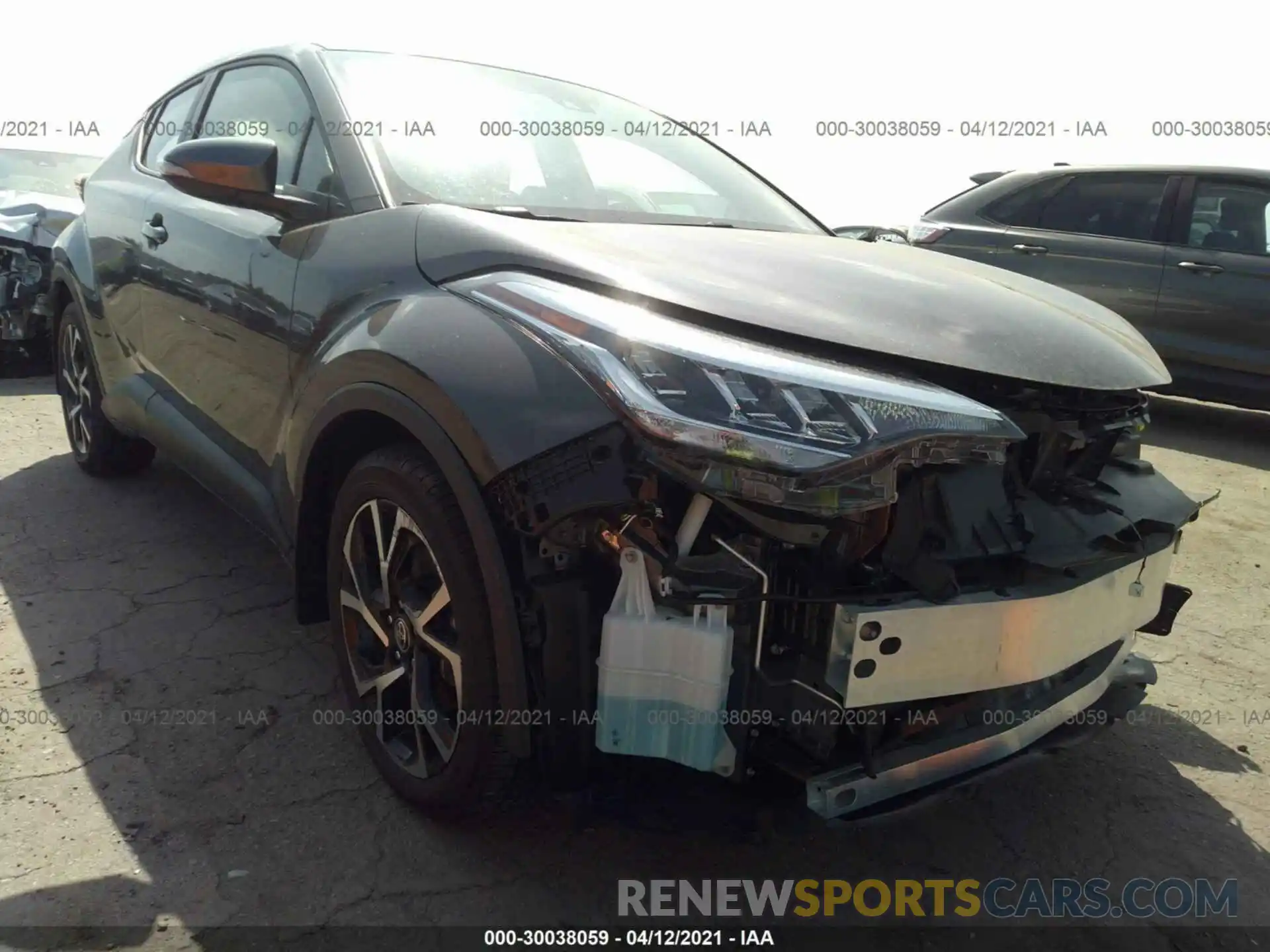 1 Photograph of a damaged car JTNKHMBX5L1094373 TOYOTA C-HR 2020