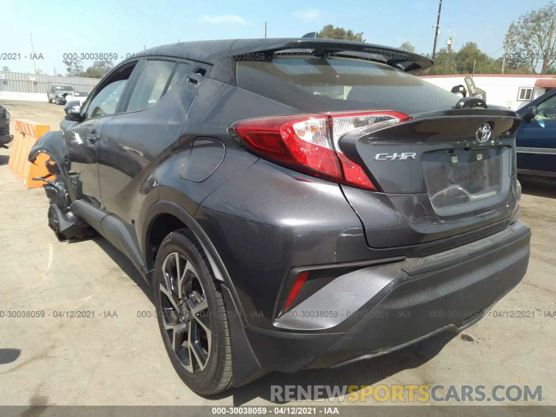 3 Photograph of a damaged car JTNKHMBX5L1094373 TOYOTA C-HR 2020