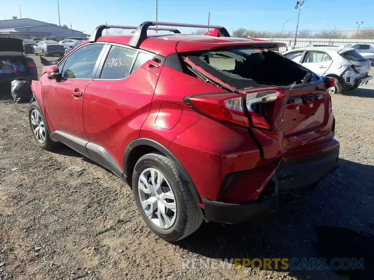 3 Фотография поврежденного автомобиля JTNKHMBX6L1063651 TOYOTA C-HR 2020