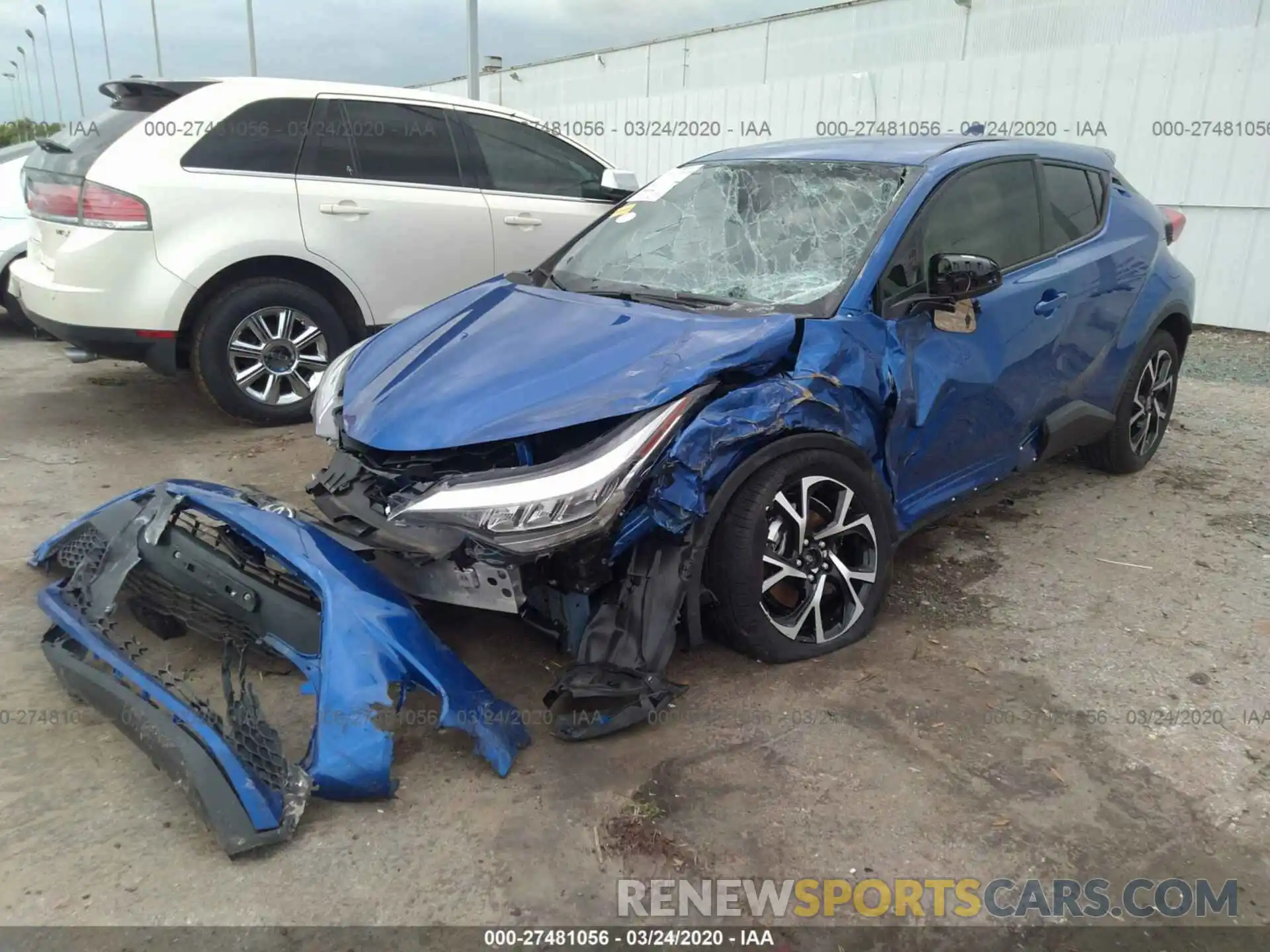 2 Фотография поврежденного автомобиля JTNKHMBX6L1063908 TOYOTA C-HR 2020