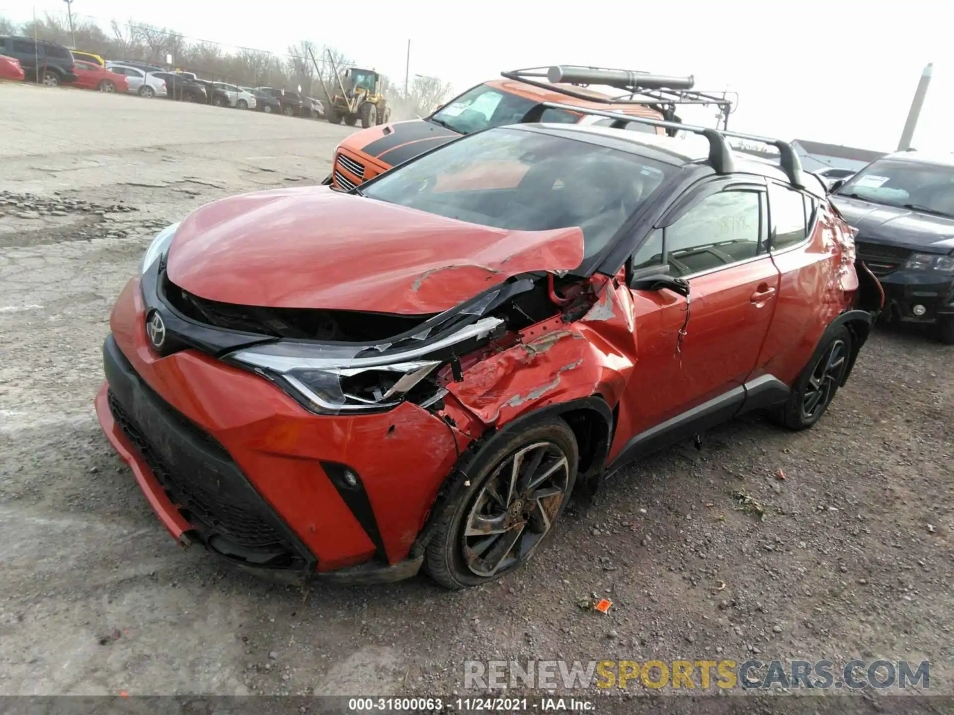 2 Фотография поврежденного автомобиля JTNKHMBX6L1066596 TOYOTA C-HR 2020