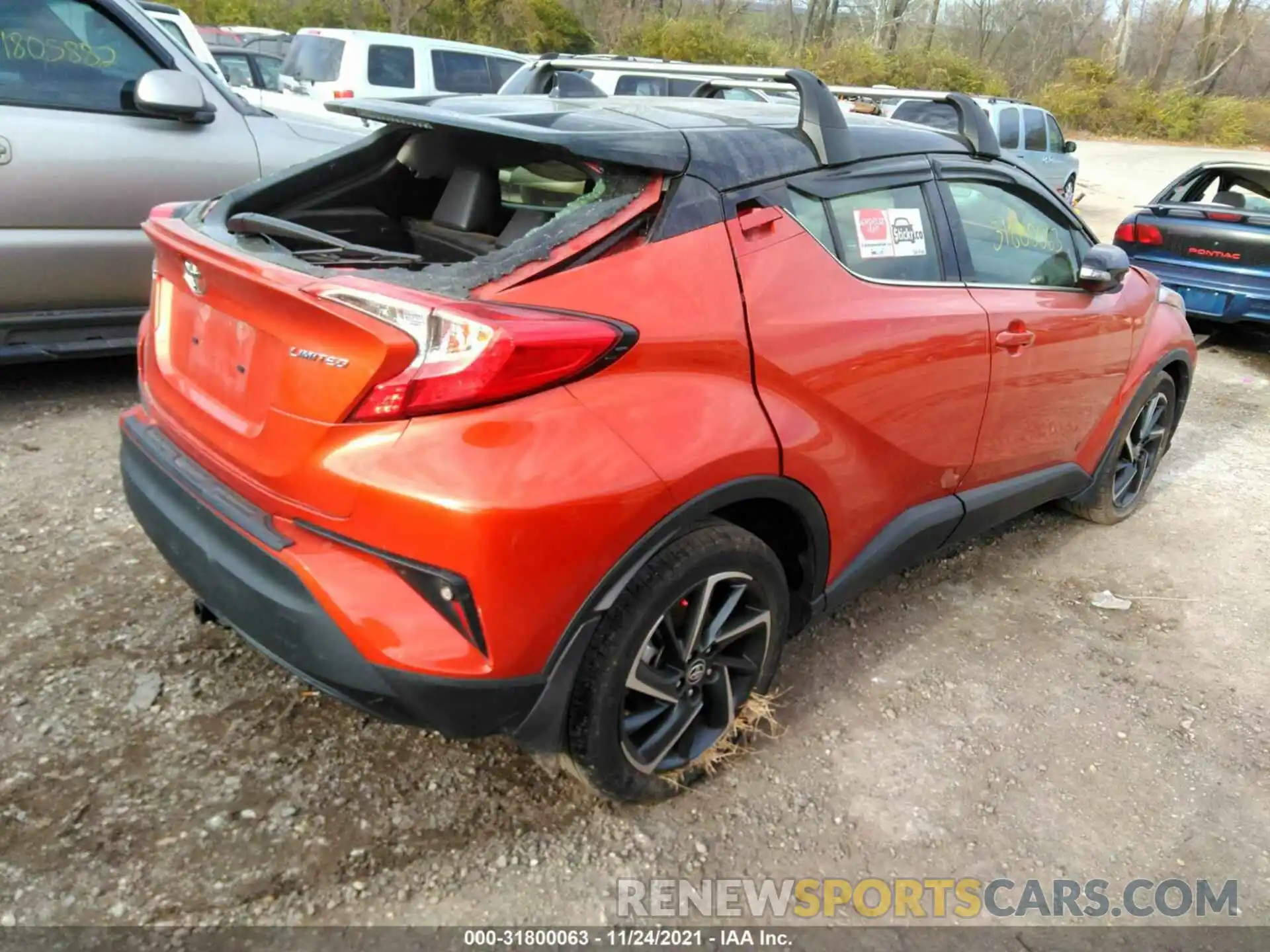 4 Фотография поврежденного автомобиля JTNKHMBX6L1066596 TOYOTA C-HR 2020