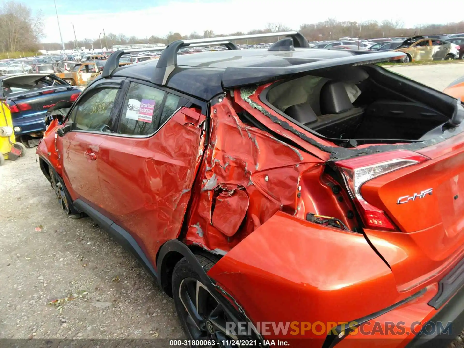 6 Photograph of a damaged car JTNKHMBX6L1066596 TOYOTA C-HR 2020