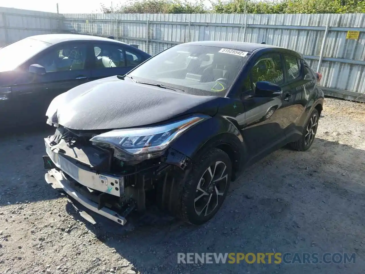 2 Photograph of a damaged car JTNKHMBX6L1070101 TOYOTA C-HR 2020