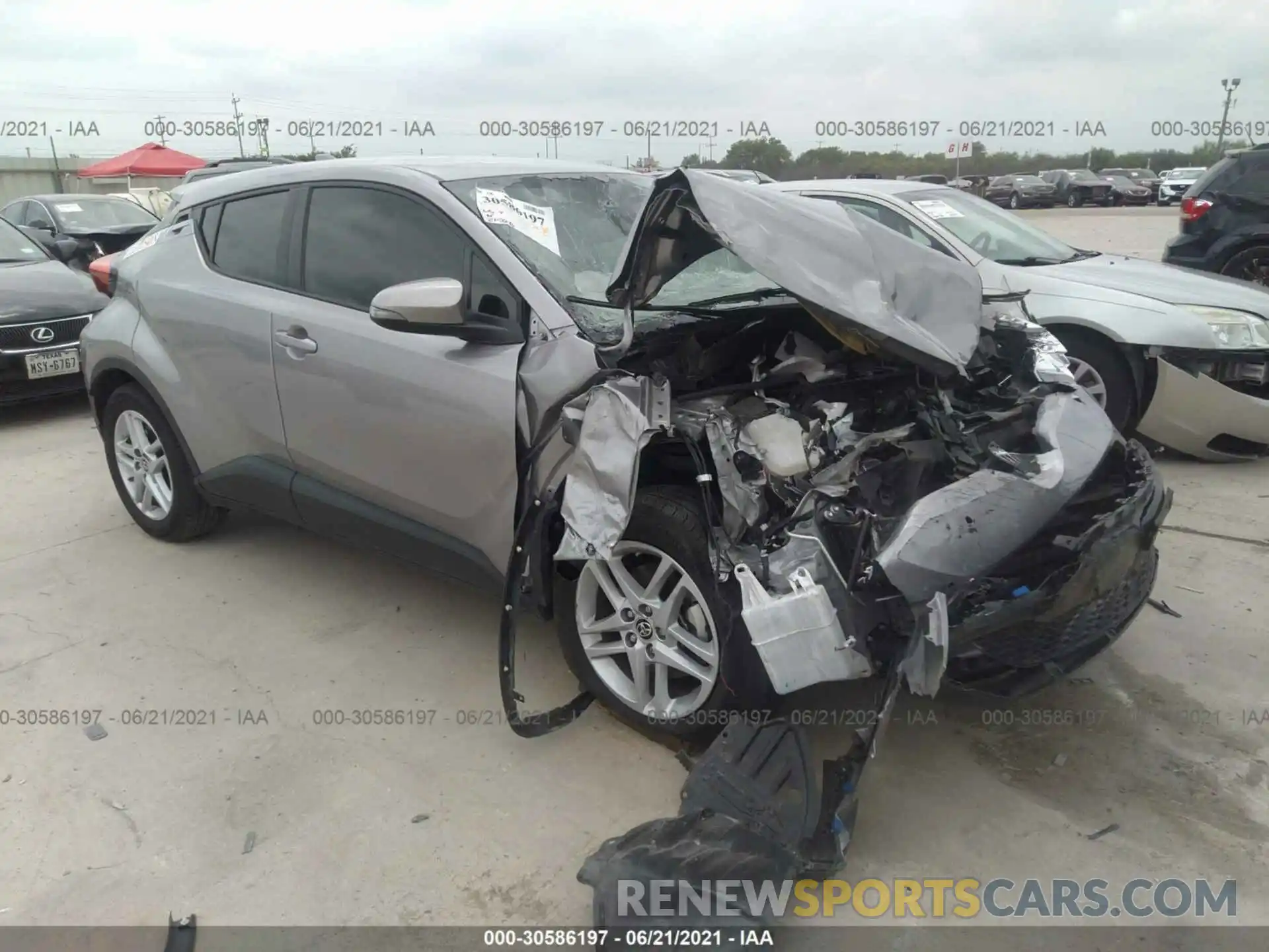 1 Photograph of a damaged car JTNKHMBX6L1070261 TOYOTA C-HR 2020