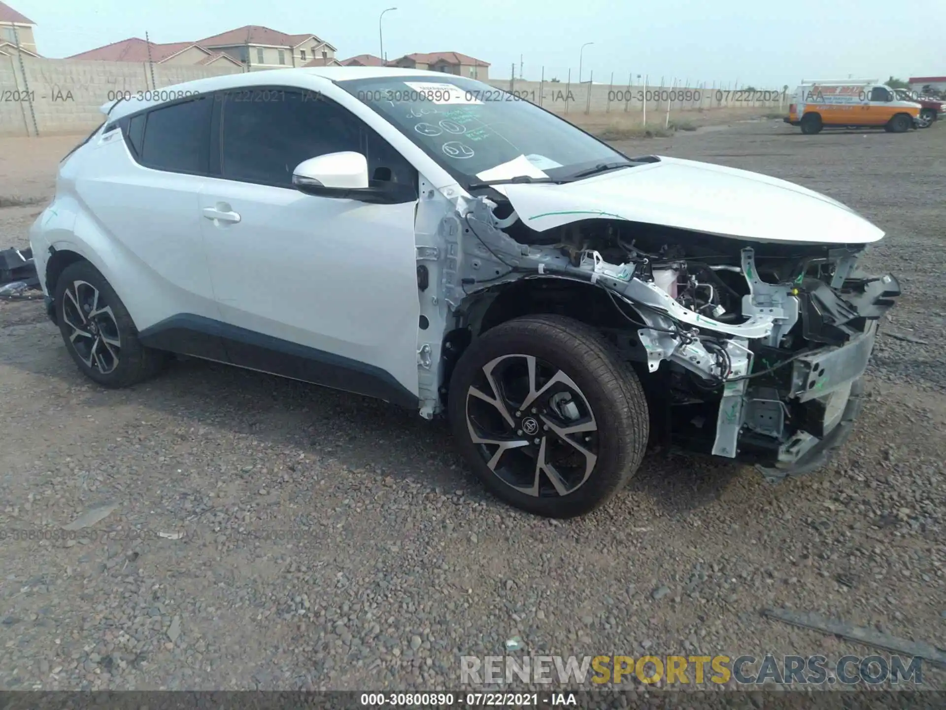 1 Photograph of a damaged car JTNKHMBX6L1071054 TOYOTA C-HR 2020