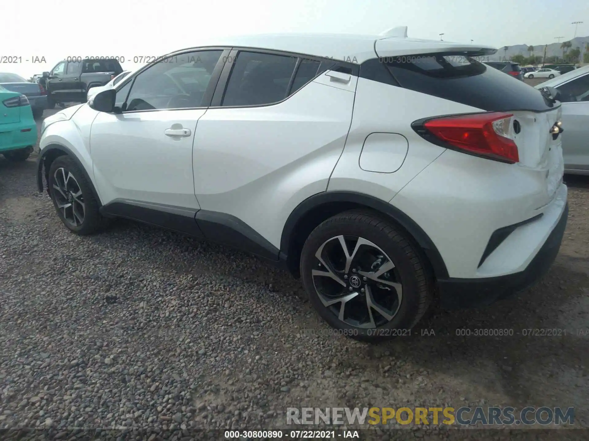 3 Photograph of a damaged car JTNKHMBX6L1071054 TOYOTA C-HR 2020