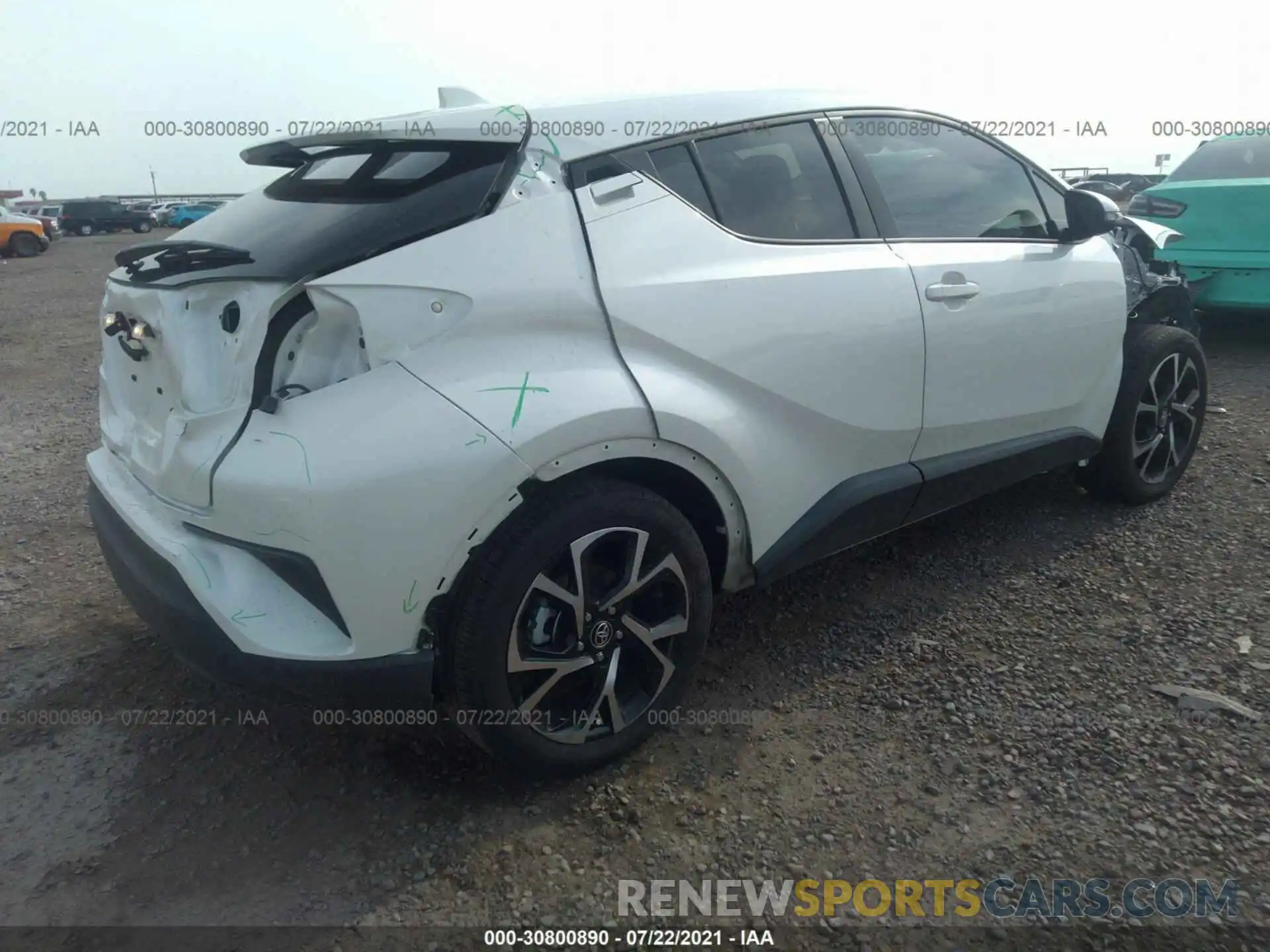 4 Photograph of a damaged car JTNKHMBX6L1071054 TOYOTA C-HR 2020