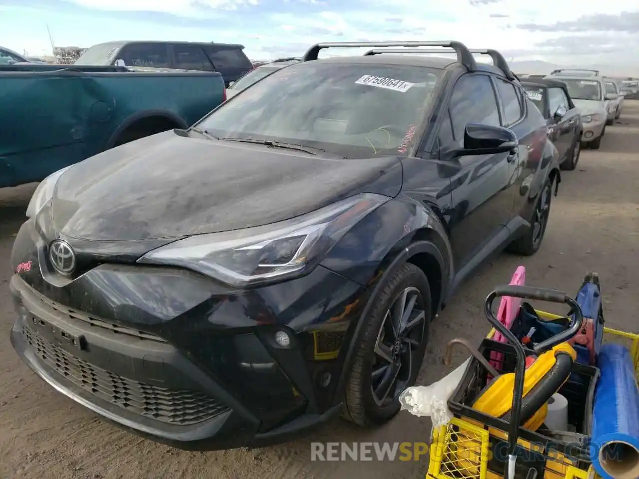 2 Photograph of a damaged car JTNKHMBX6L1072589 TOYOTA C-HR 2020