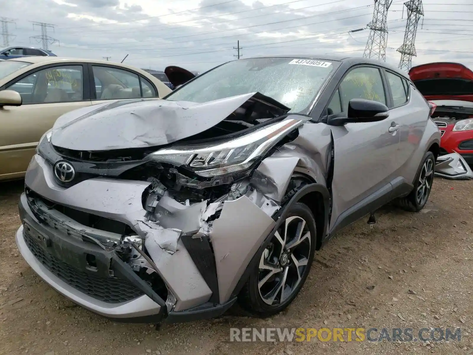 2 Photograph of a damaged car JTNKHMBX6L1077730 TOYOTA C-HR 2020