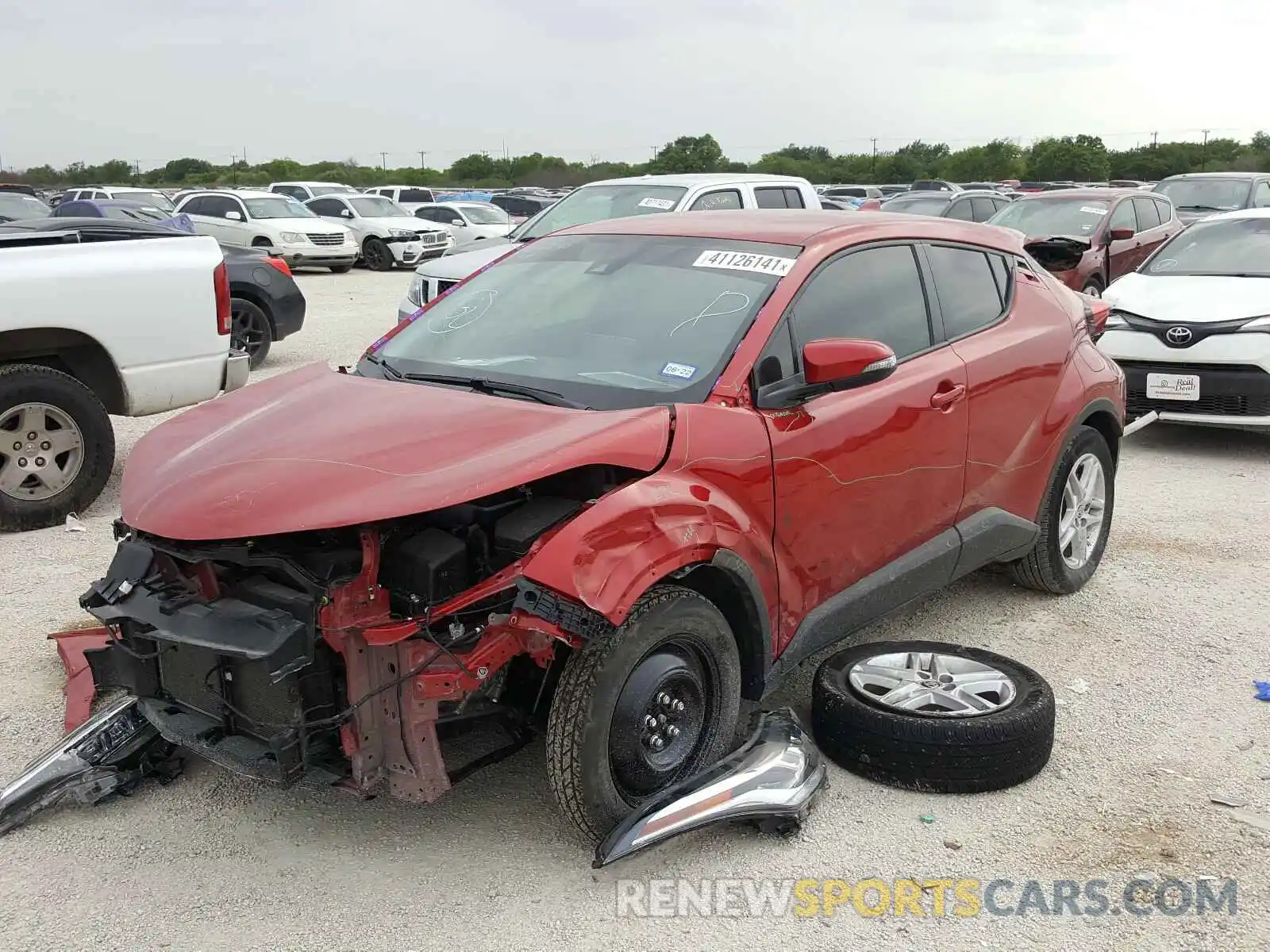 2 Photograph of a damaged car JTNKHMBX6L1081132 TOYOTA C-HR 2020