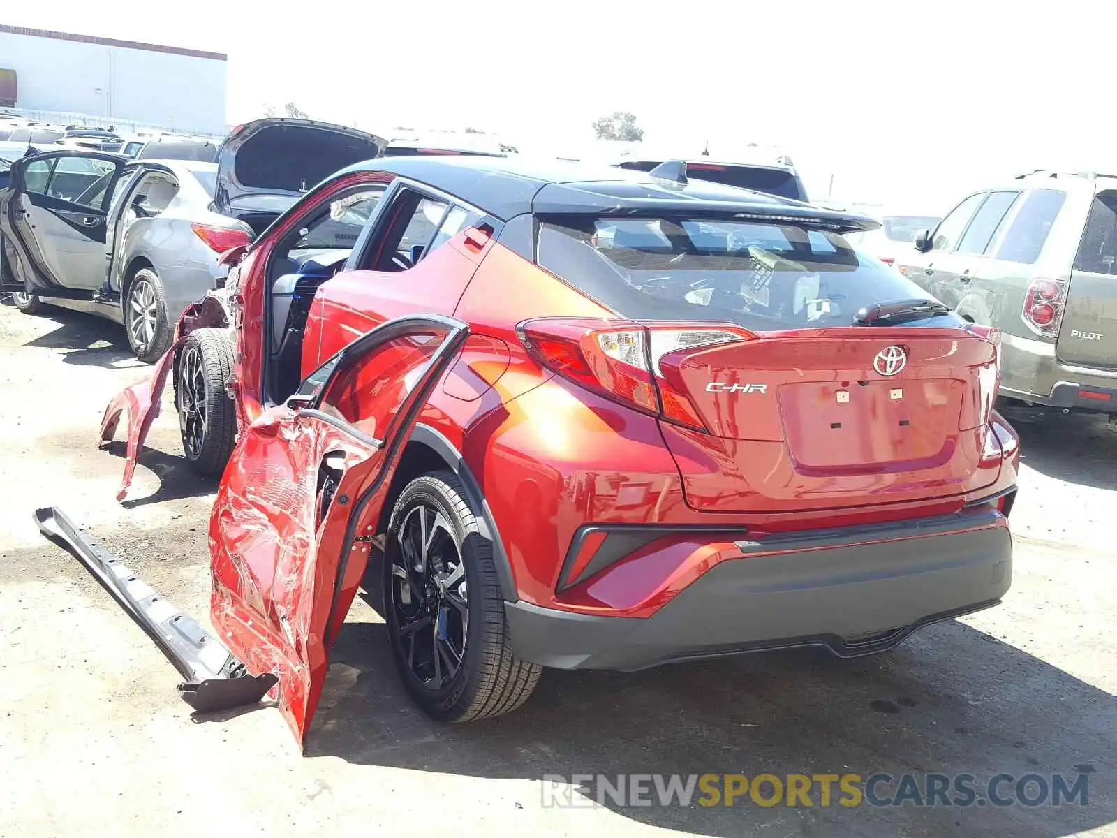 3 Photograph of a damaged car JTNKHMBX6L1081924 TOYOTA C-HR 2020