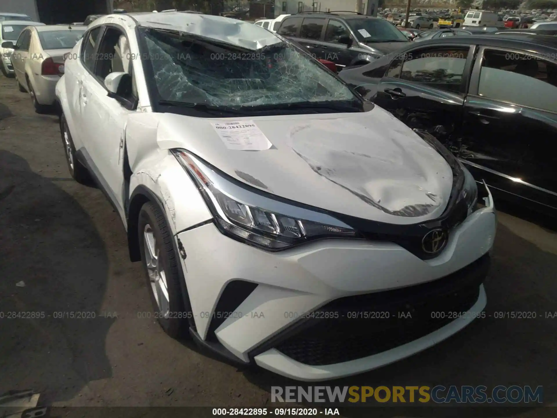 1 Photograph of a damaged car JTNKHMBX6L1086024 TOYOTA C-HR 2020