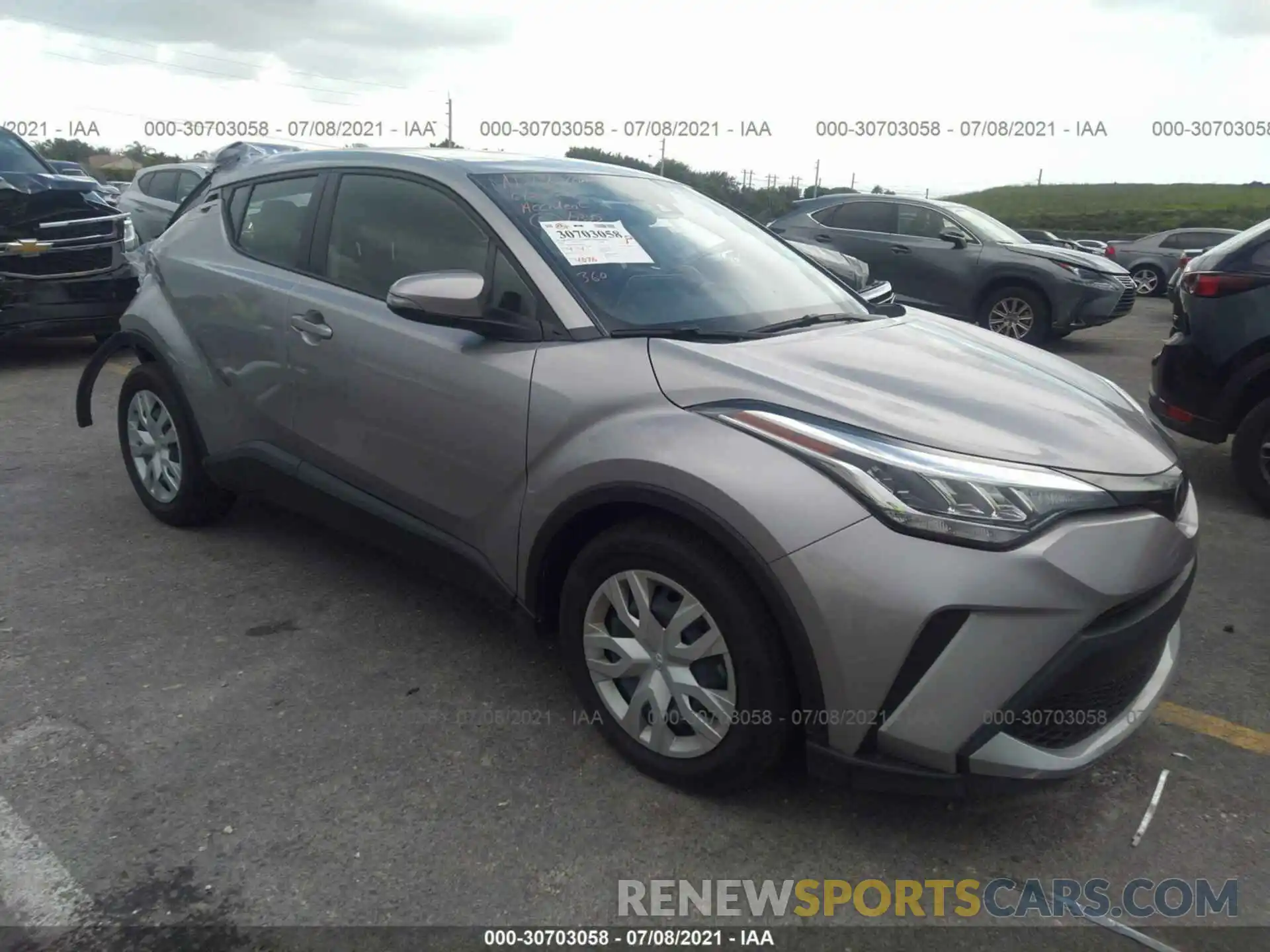 1 Photograph of a damaged car JTNKHMBX6L1090722 TOYOTA C-HR 2020