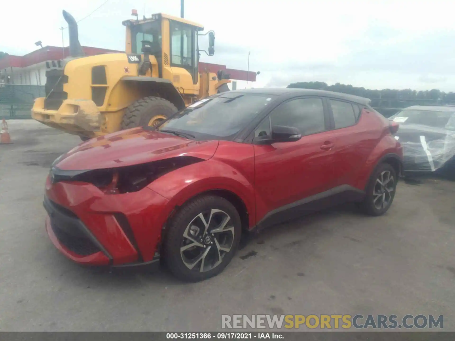 2 Фотография поврежденного автомобиля JTNKHMBX6L1091241 TOYOTA C-HR 2020