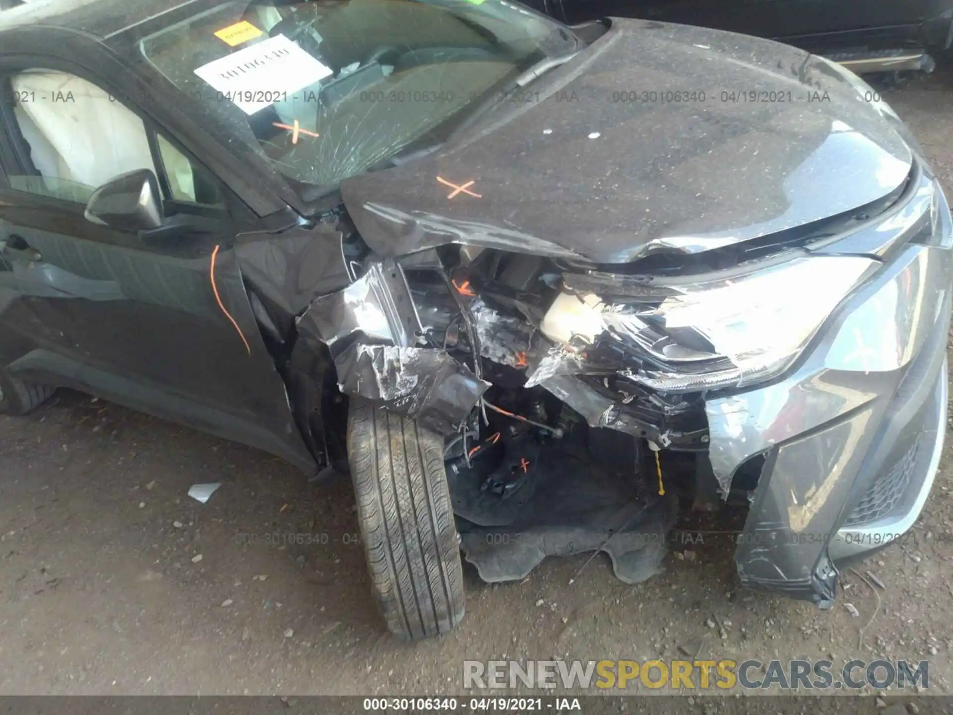 6 Photograph of a damaged car JTNKHMBX6L1093457 TOYOTA C-HR 2020