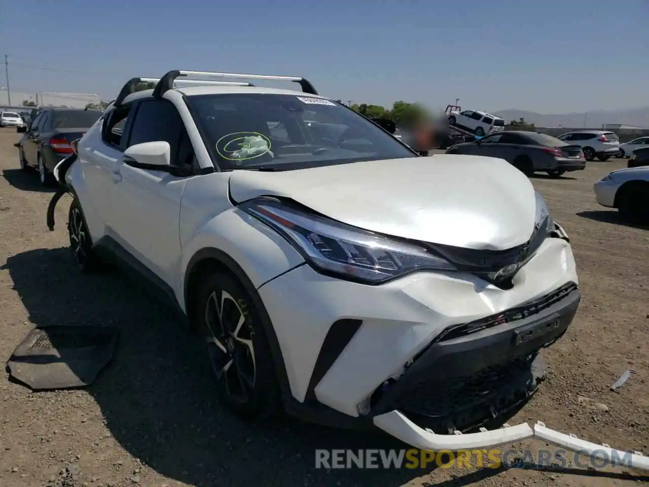 1 Photograph of a damaged car JTNKHMBX6L1094396 TOYOTA C-HR 2020