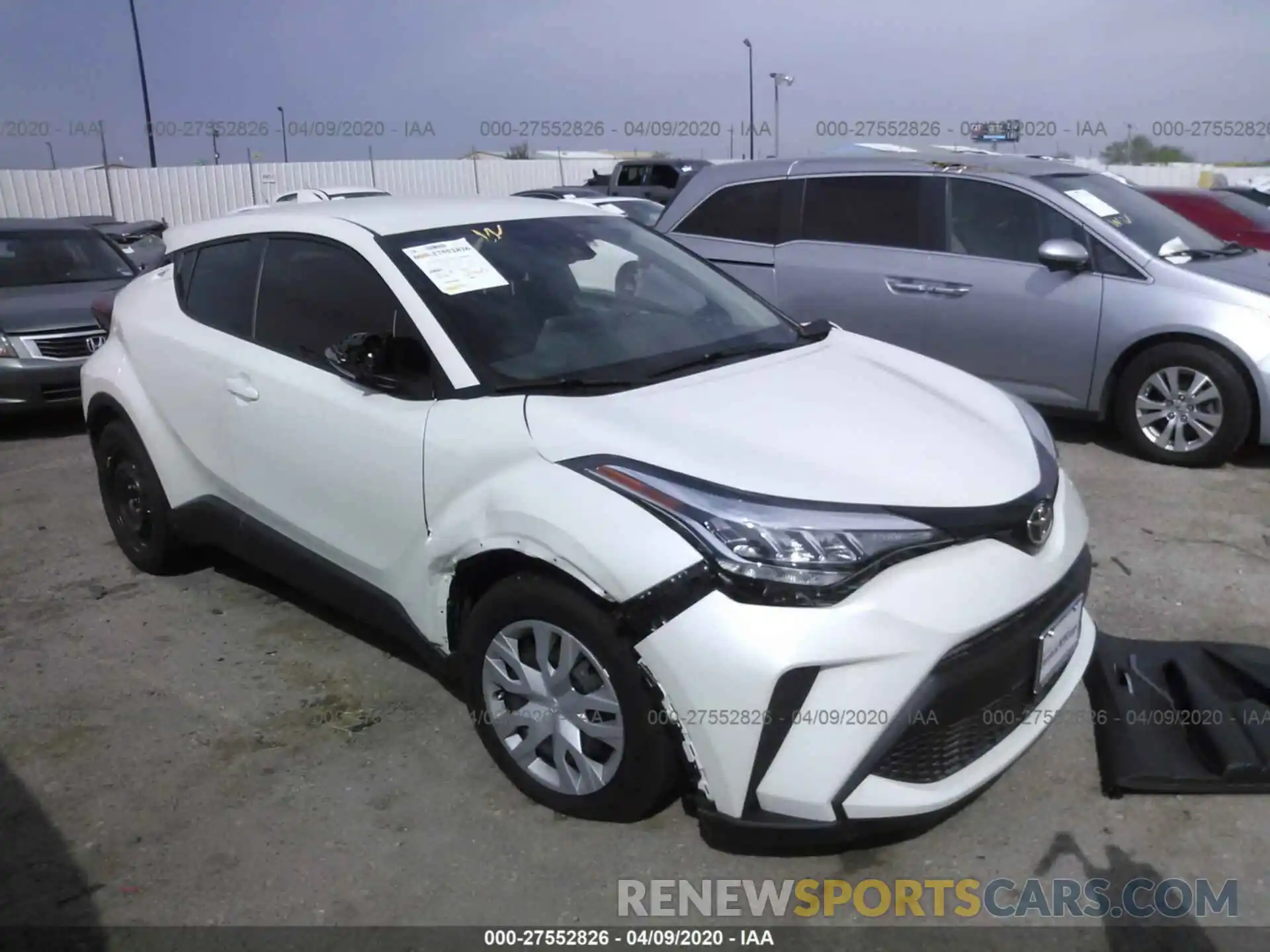 1 Photograph of a damaged car JTNKHMBX7L1066378 TOYOTA C-HR 2020