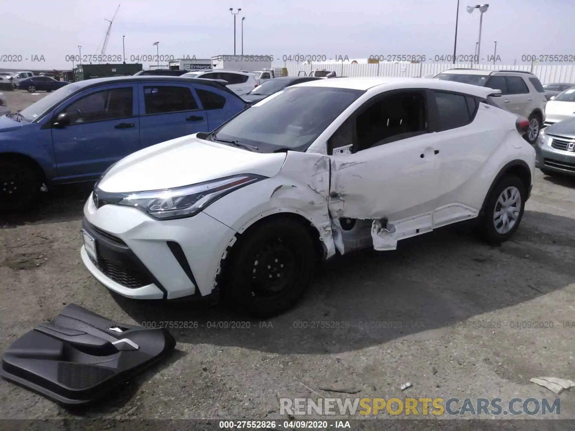 2 Photograph of a damaged car JTNKHMBX7L1066378 TOYOTA C-HR 2020