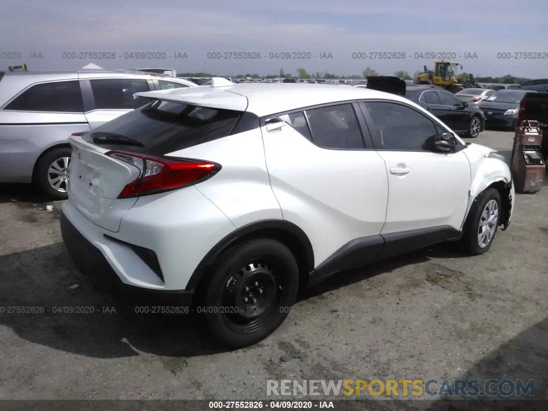 4 Фотография поврежденного автомобиля JTNKHMBX7L1066378 TOYOTA C-HR 2020