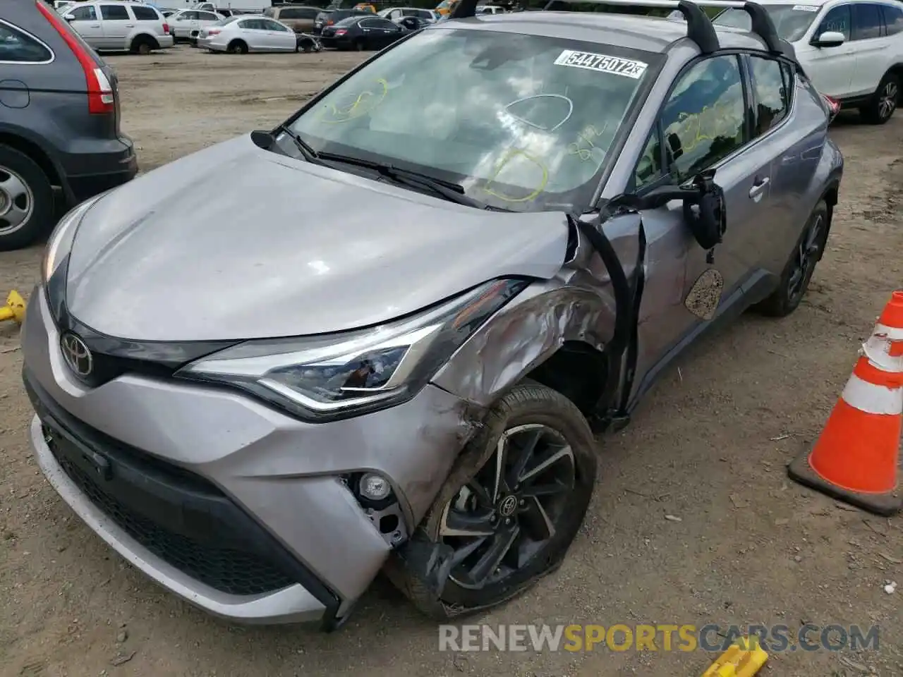 2 Photograph of a damaged car JTNKHMBX7L1067899 TOYOTA C-HR 2020