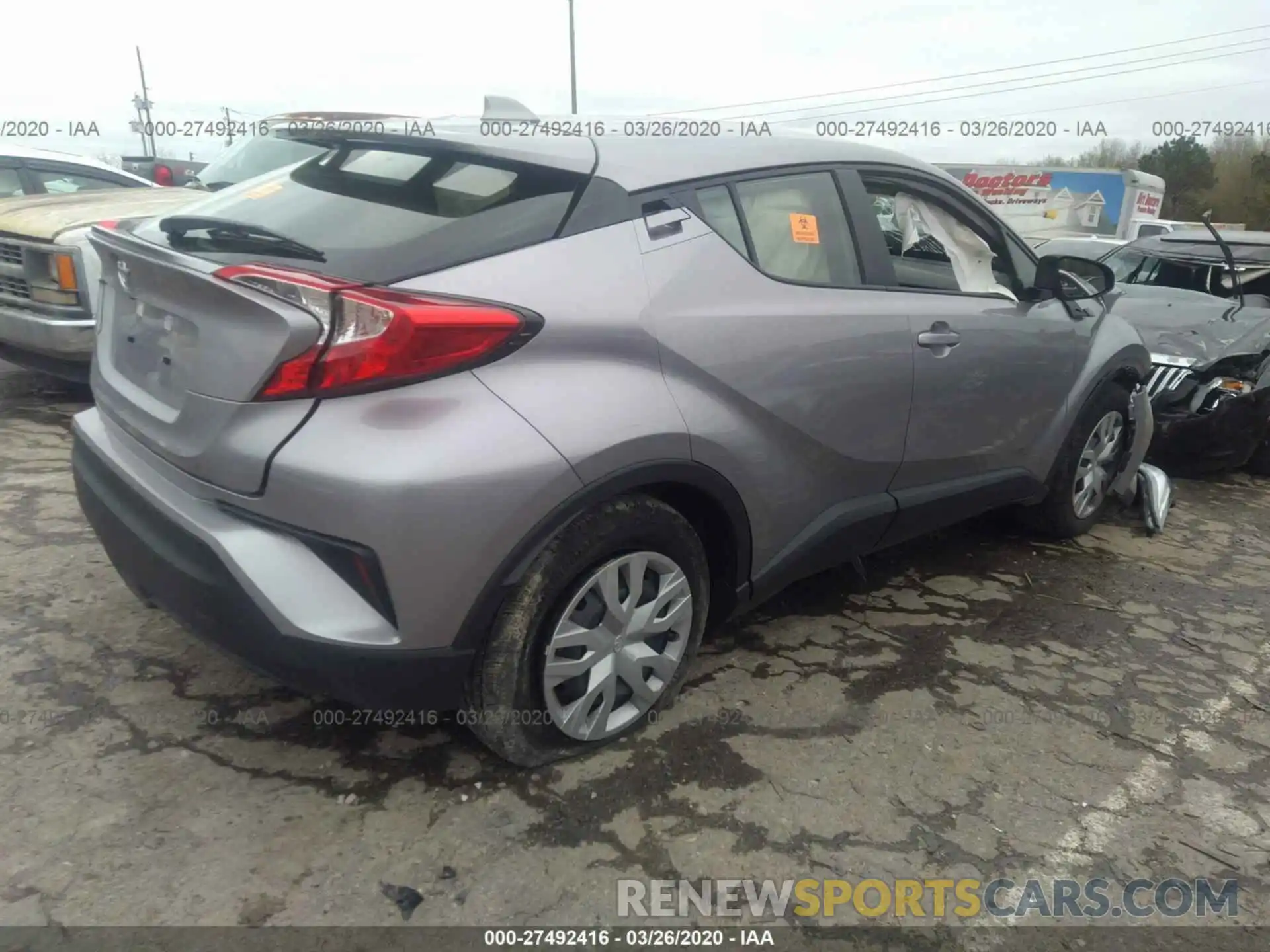 4 Фотография поврежденного автомобиля JTNKHMBX7L1069815 TOYOTA C-HR 2020