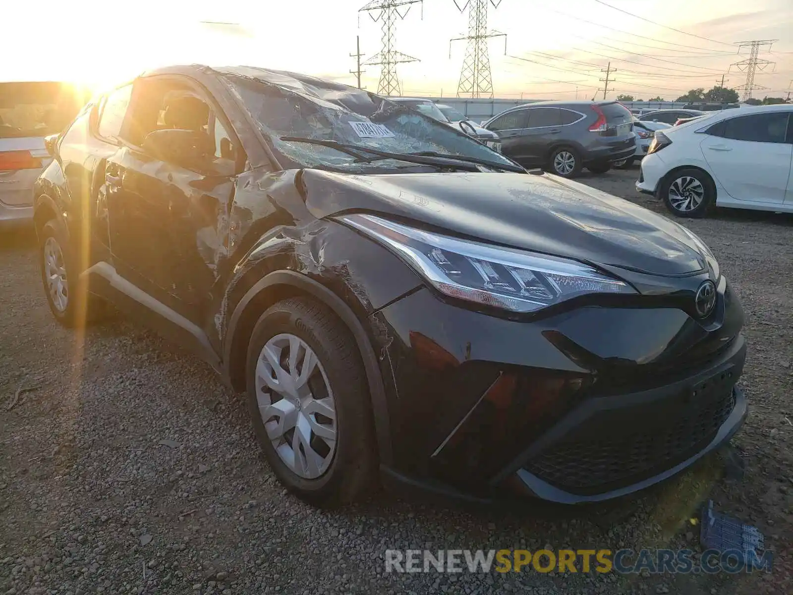 1 Photograph of a damaged car JTNKHMBX7L1072875 TOYOTA C-HR 2020