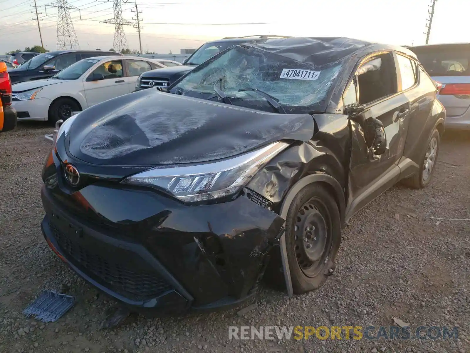 2 Photograph of a damaged car JTNKHMBX7L1072875 TOYOTA C-HR 2020