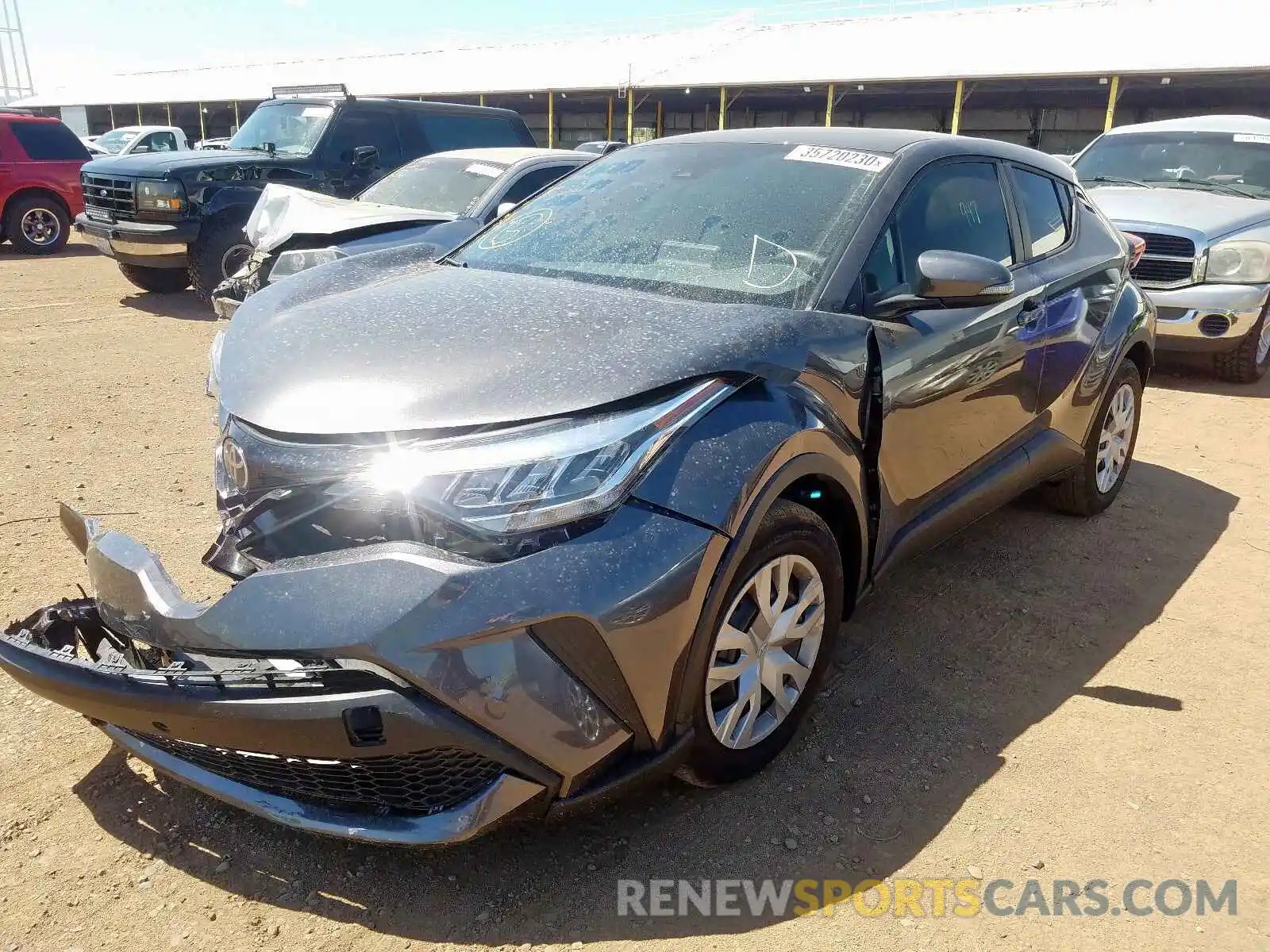 2 Photograph of a damaged car JTNKHMBX7L1073413 TOYOTA C-HR 2020