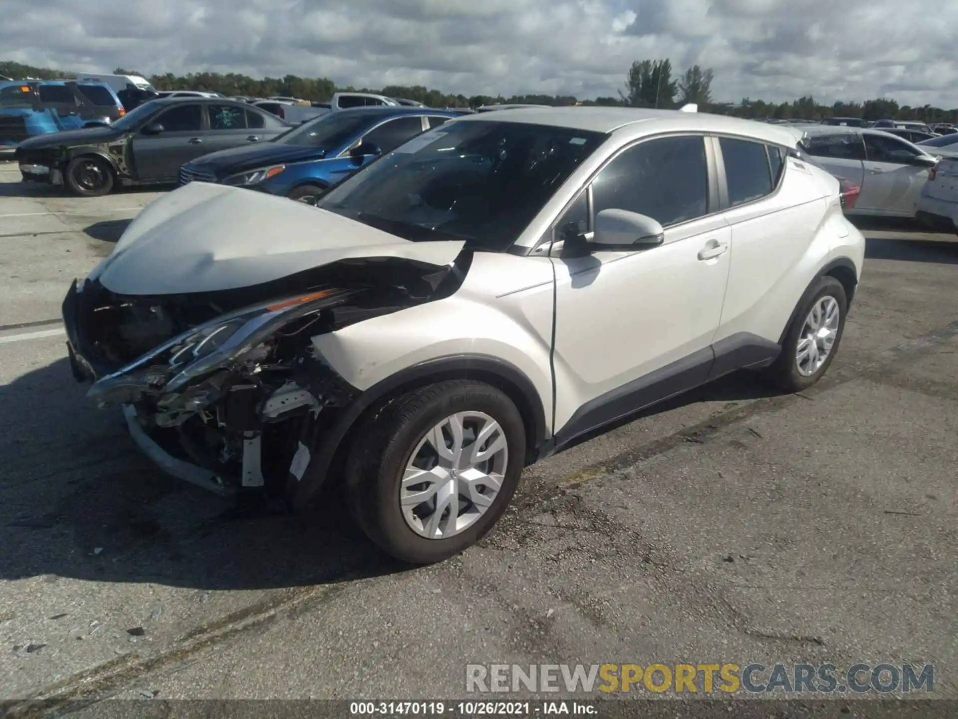 2 Photograph of a damaged car JTNKHMBX7L1075680 TOYOTA C-HR 2020