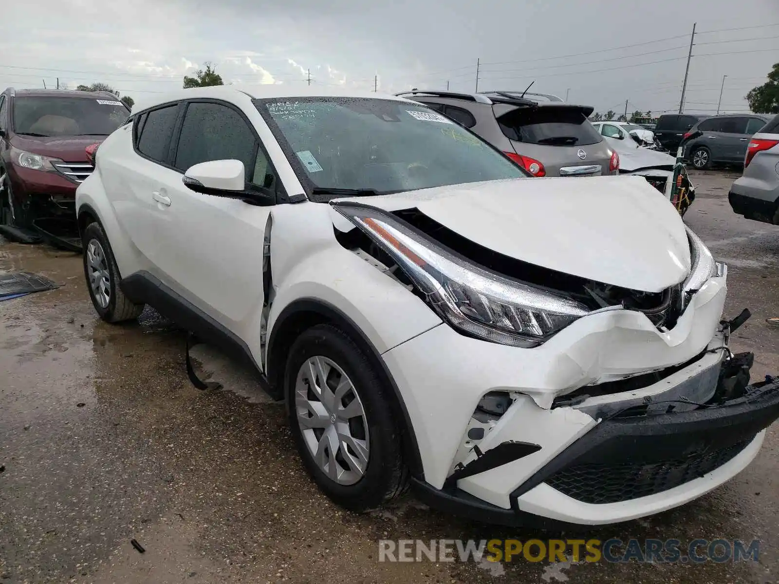 1 Photograph of a damaged car JTNKHMBX7L1078174 TOYOTA C-HR 2020