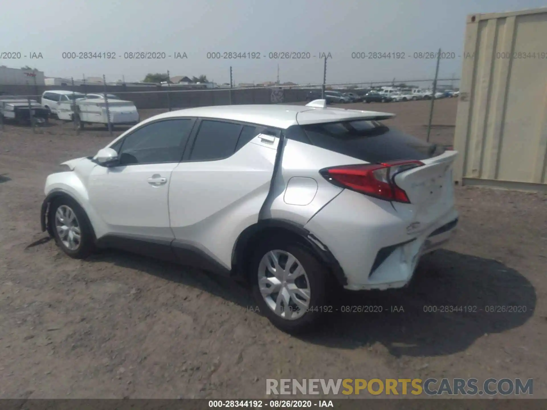 3 Photograph of a damaged car JTNKHMBX7L1079440 TOYOTA C-HR 2020