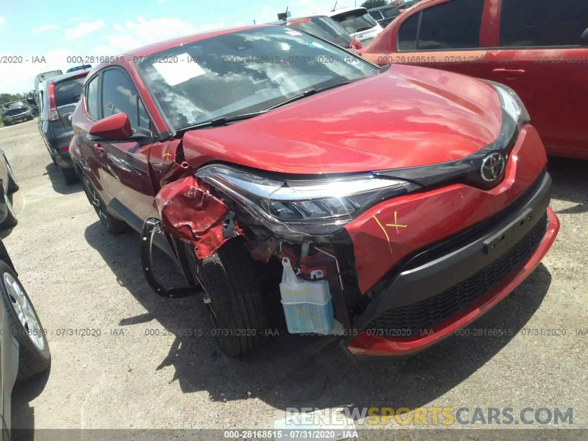 1 Photograph of a damaged car JTNKHMBX7L1079969 TOYOTA C-HR 2020