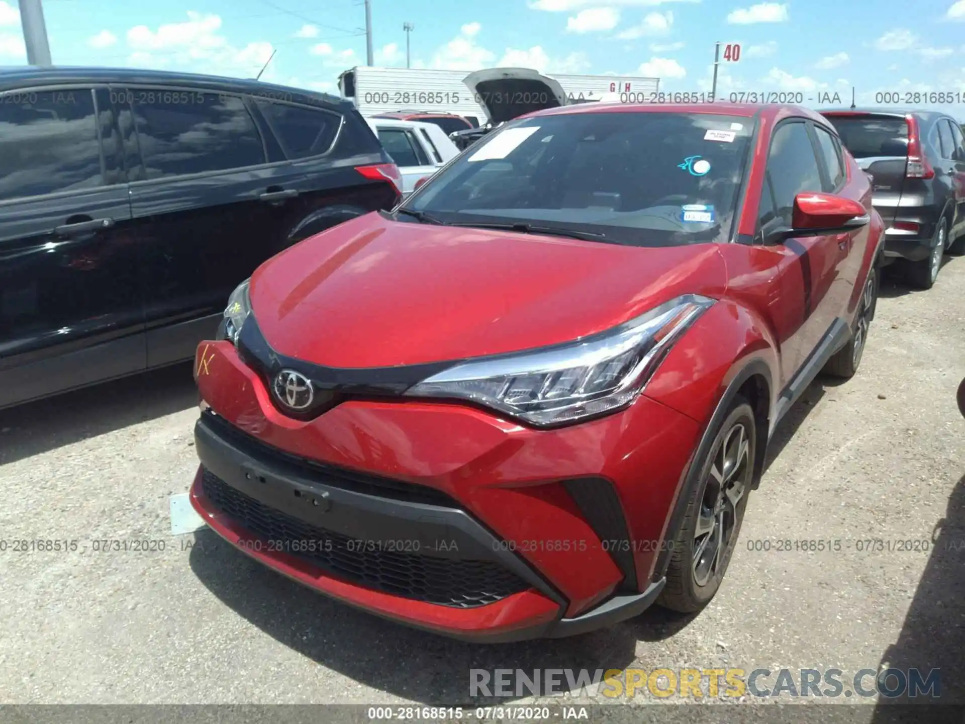 2 Photograph of a damaged car JTNKHMBX7L1079969 TOYOTA C-HR 2020