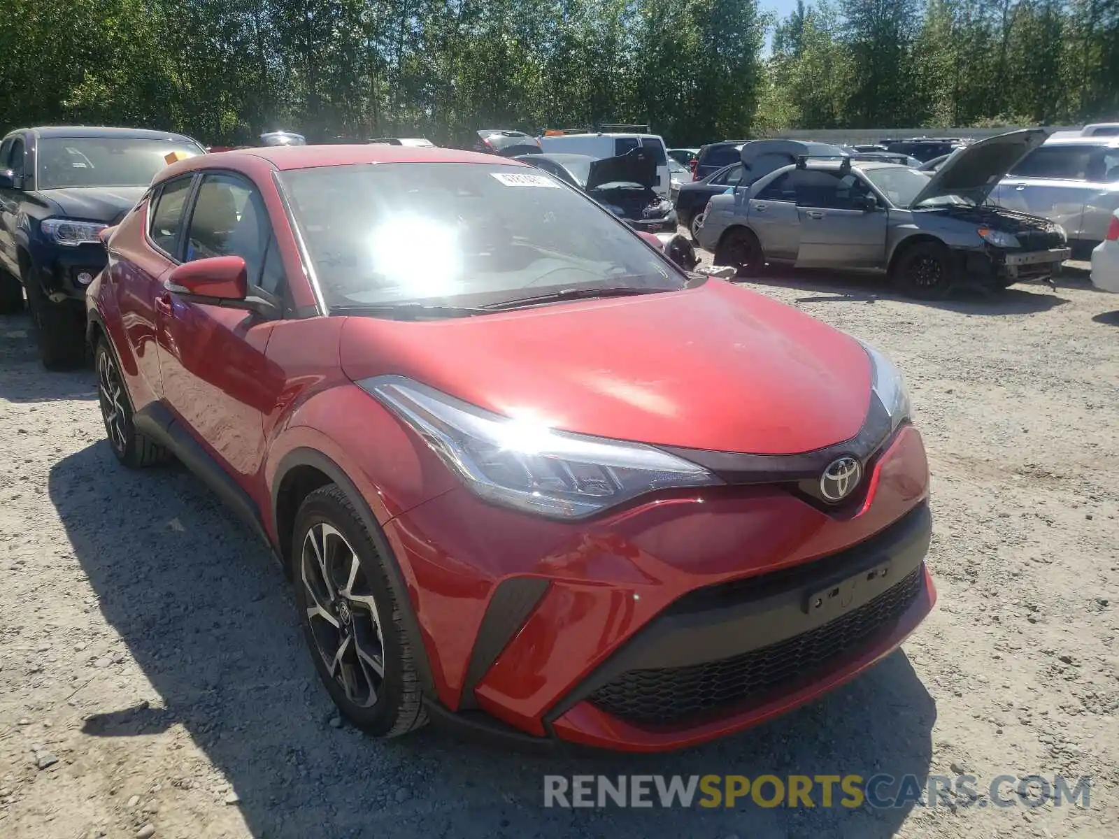 1 Photograph of a damaged car JTNKHMBX7L1080457 TOYOTA C-HR 2020