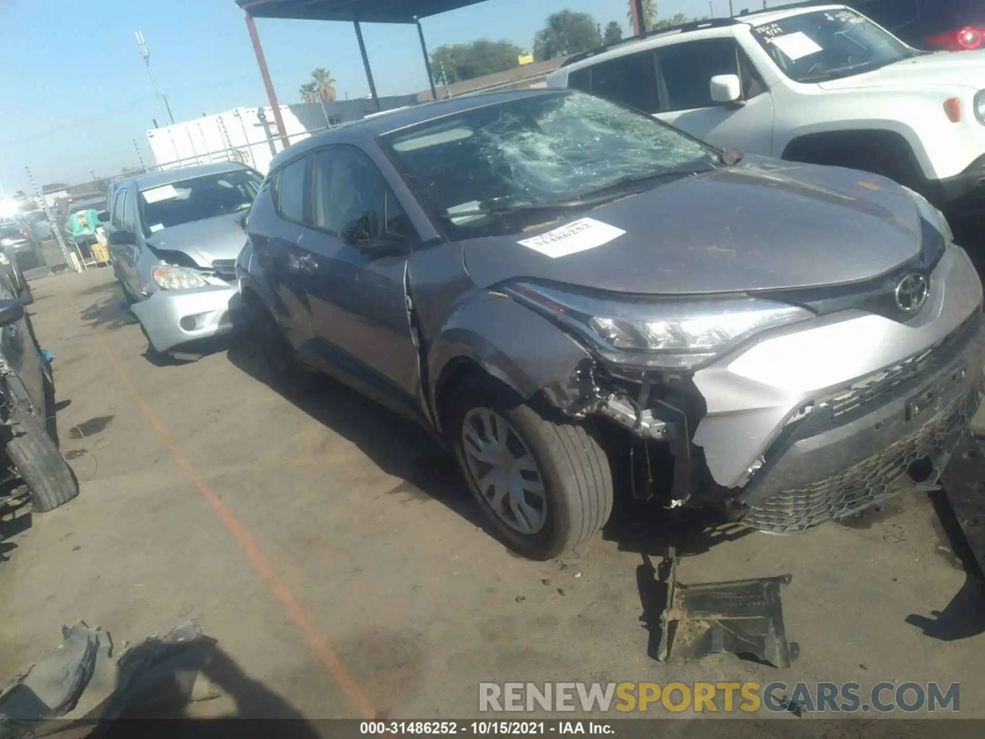 1 Photograph of a damaged car JTNKHMBX7L1083665 TOYOTA C-HR 2020