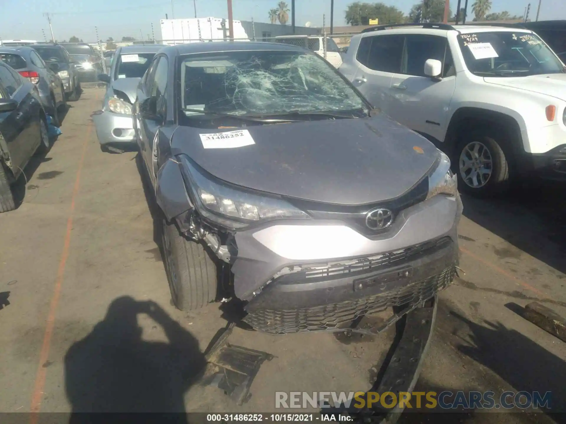 6 Photograph of a damaged car JTNKHMBX7L1083665 TOYOTA C-HR 2020