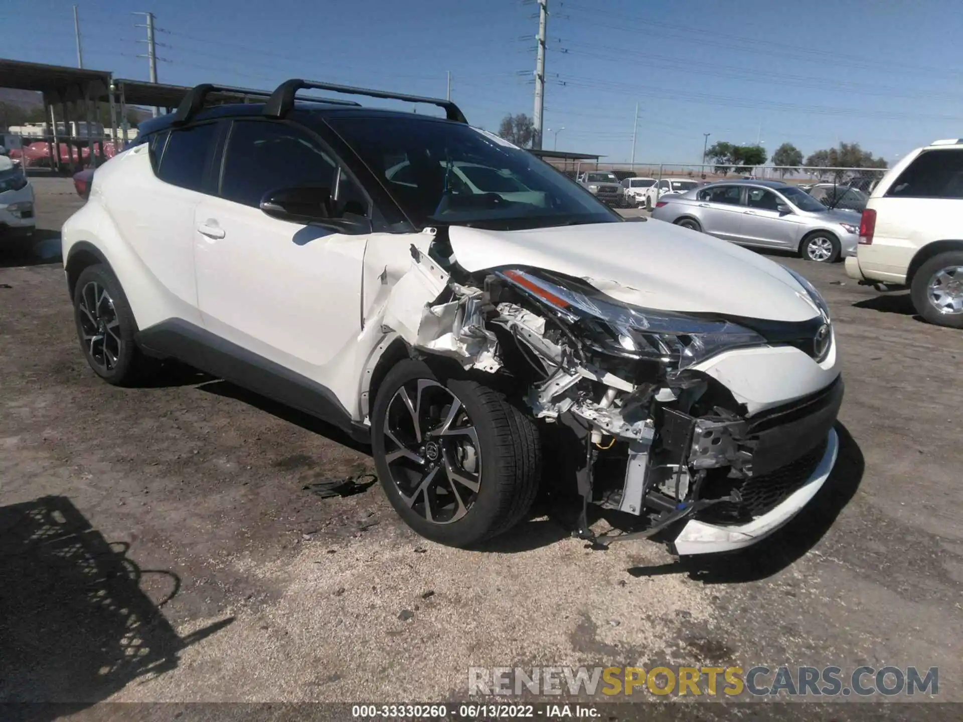 1 Photograph of a damaged car JTNKHMBX7L1084167 TOYOTA C-HR 2020