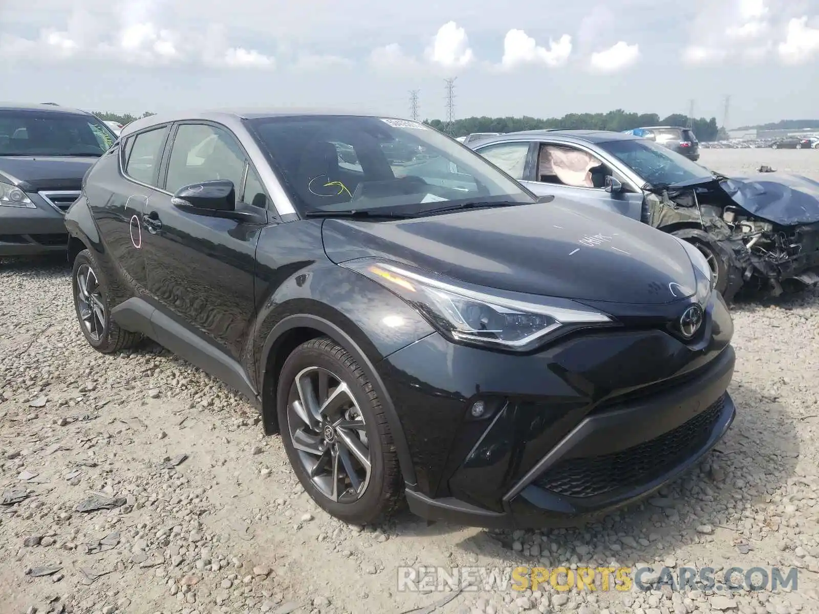 1 Photograph of a damaged car JTNKHMBX7L1087053 TOYOTA C-HR 2020