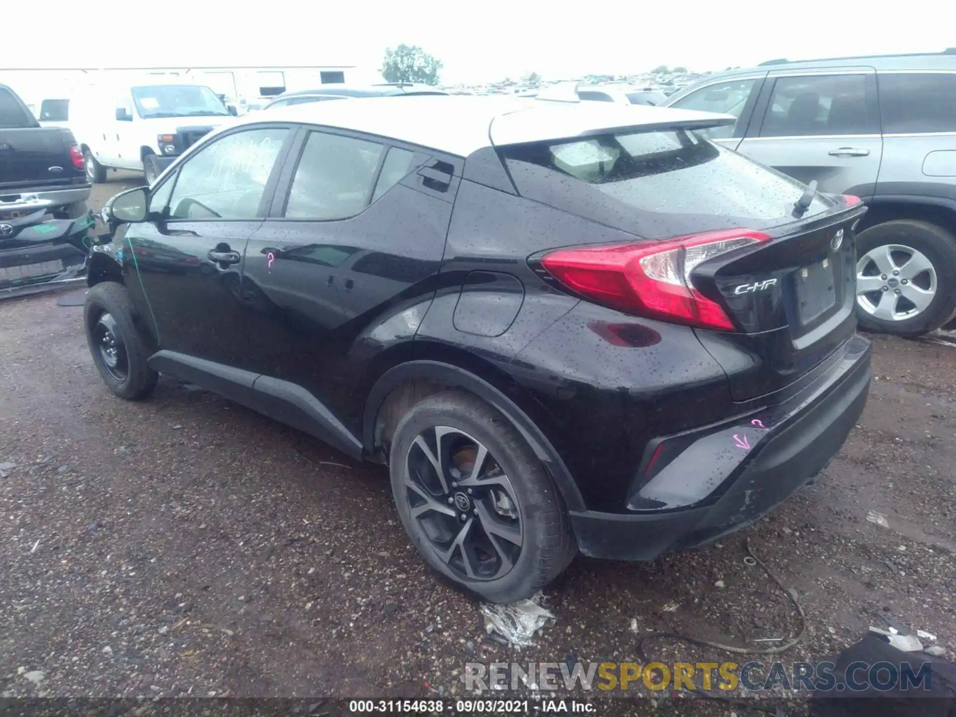 3 Photograph of a damaged car JTNKHMBX7L1087554 TOYOTA C-HR 2020