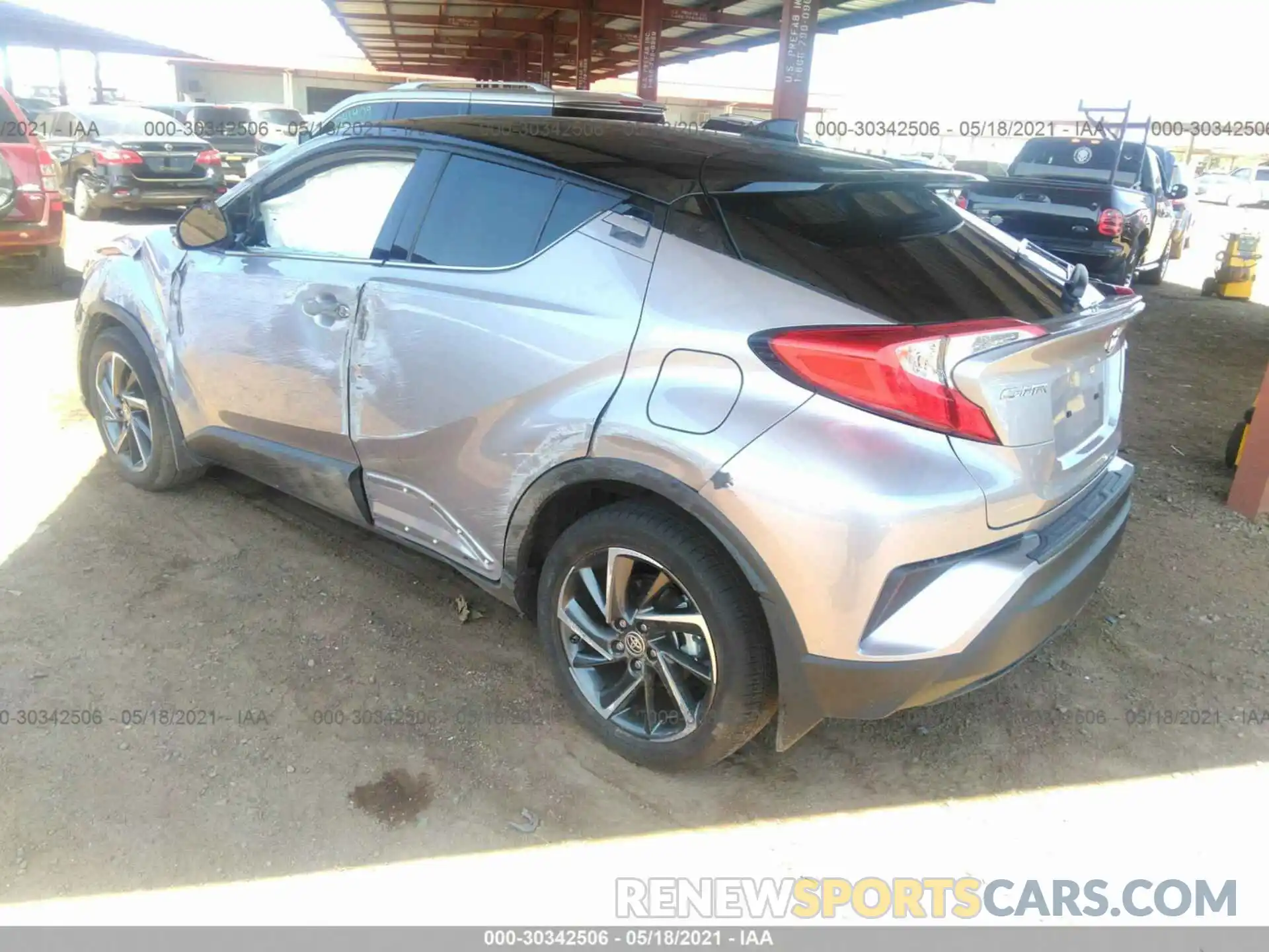 3 Фотография поврежденного автомобиля JTNKHMBX7L1088199 TOYOTA C-HR 2020