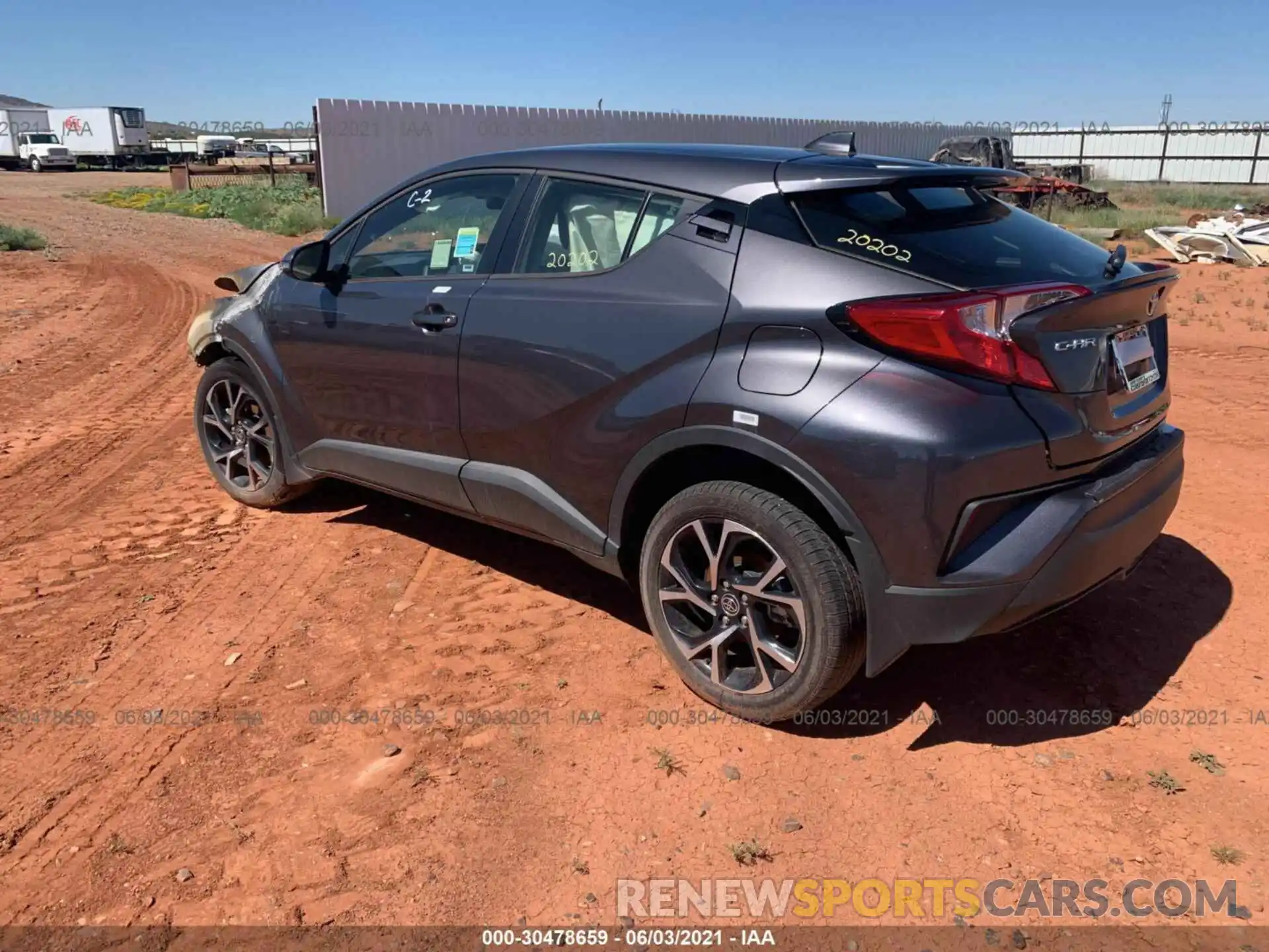 3 Photograph of a damaged car JTNKHMBX7L1089353 TOYOTA C-HR 2020