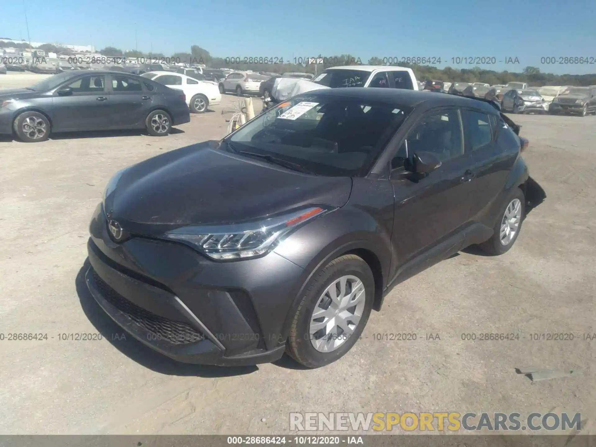 2 Photograph of a damaged car JTNKHMBX7L1090552 TOYOTA C-HR 2020