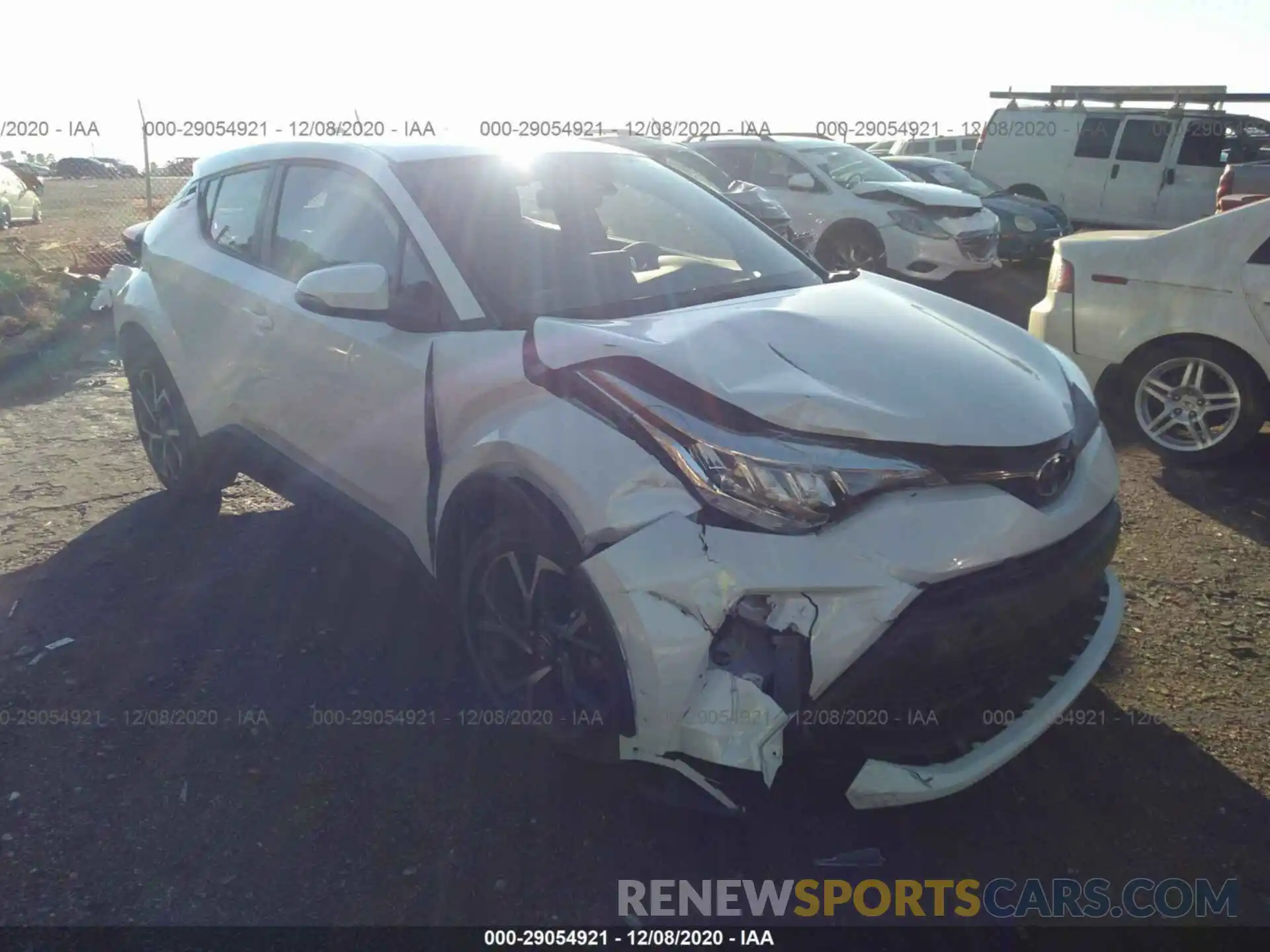 1 Photograph of a damaged car JTNKHMBX7L1091037 TOYOTA C-HR 2020